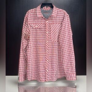 Eddie Bauer Men’s District Check Plaid Button Down Shirt - XL - EUC